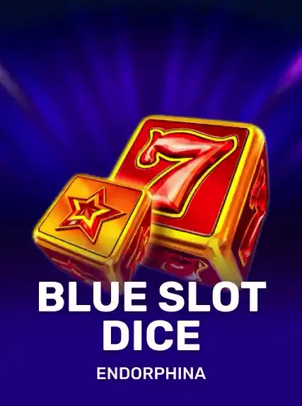 Blue Slot Dice game tile